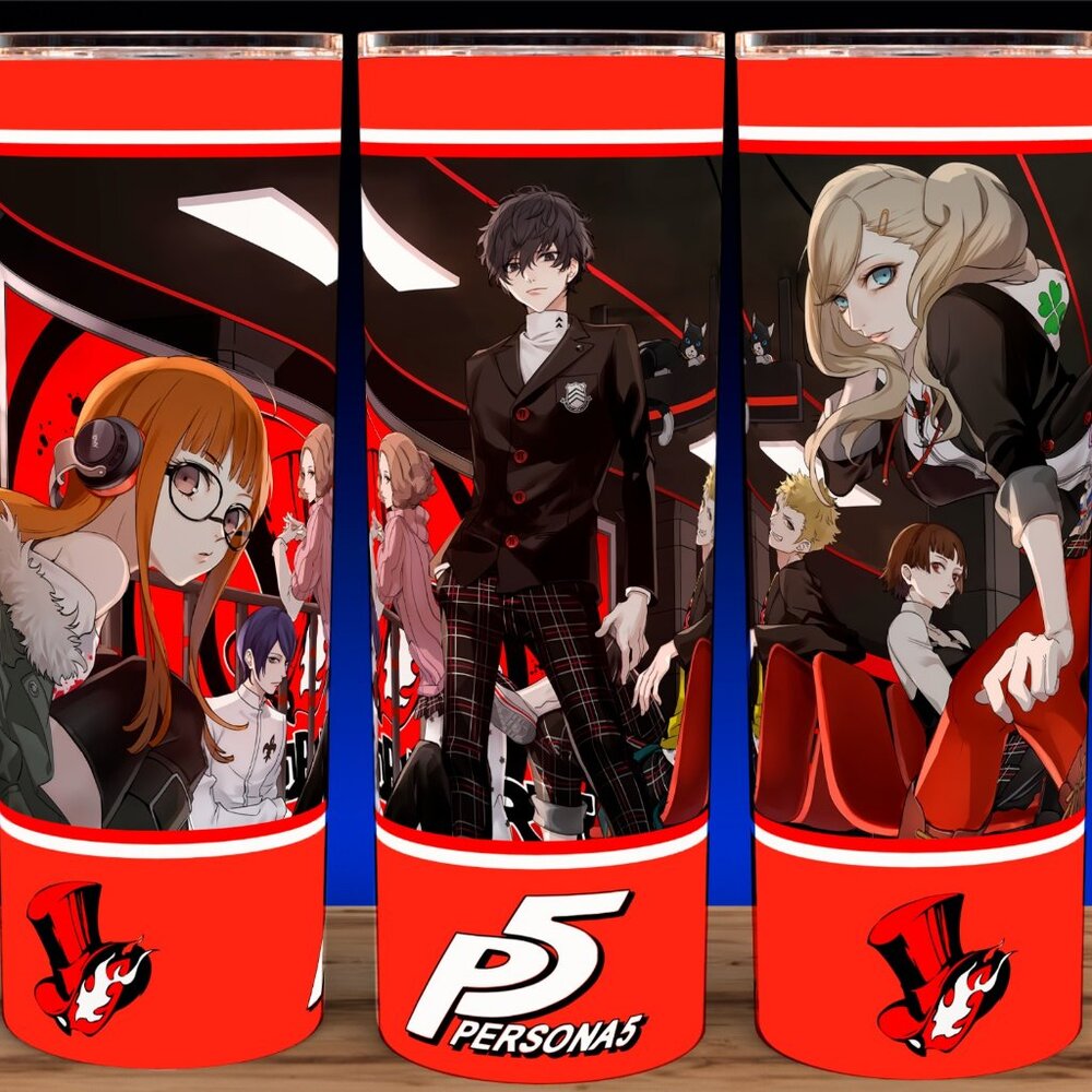 Persona 5 Royal Joker - Ann - Morgana - Futaba - Goro Gaming Cup Mug Tumbler